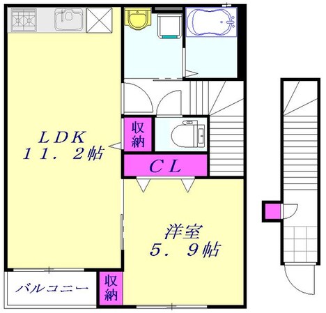 アムール東領家の物件間取画像